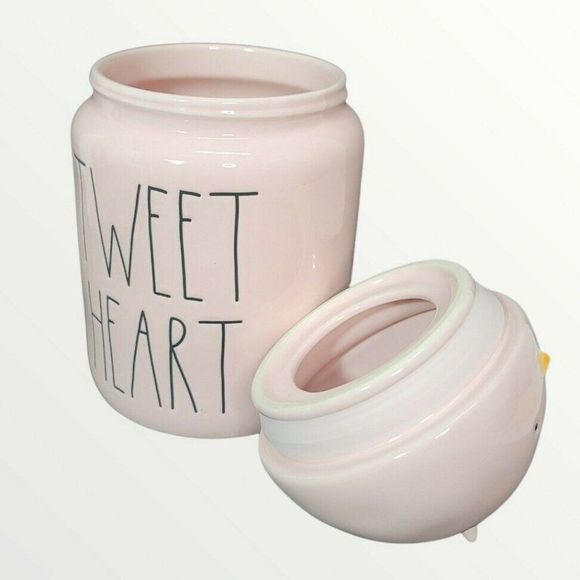 Rae Dunn Easter LL TWEET HEART Pink Canister Top - Picture 9 of 10